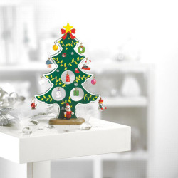 Wooden xmas tree decoration