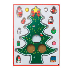 Wooden xmas tree decoration