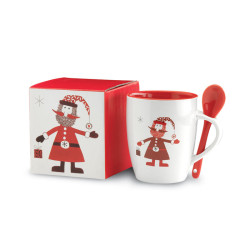 Mug with spoon 250ml