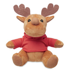 Plush reindeer with hoodie