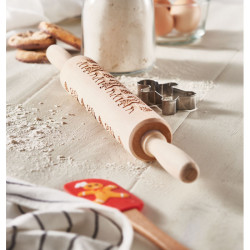 Christmas pastry wooden rolling