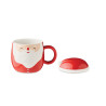 Ceramic mug with lid 370 ml