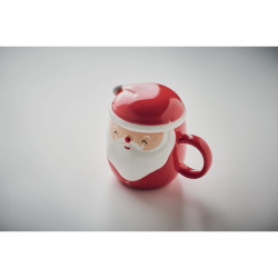 Ceramic mug with lid 370 ml