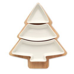 Christmas tree serving tray