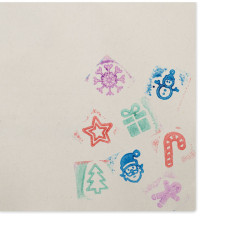 8 wooden Christmas stamps set