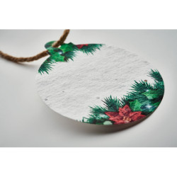 Seed paper Xmas ornament