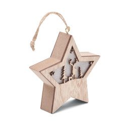 MDF star with light