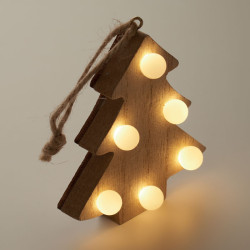 Wooden weed tree with lights