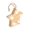 Wooden weed star with lights