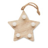 Wooden weed star with lights