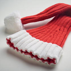 Long Christmas knitted beanie