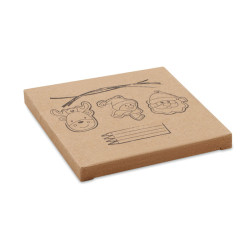 Drawing wooden ornaments set