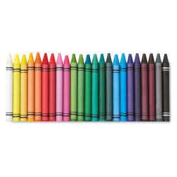 30 wax crayons