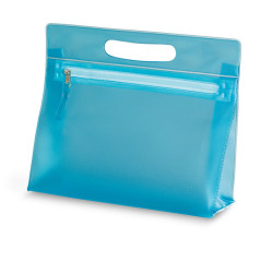 Transparent cosmetic pouch