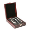 Classic wine set in wooden box