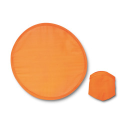 Foldable frisbee in pouch