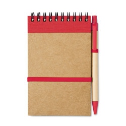 A6 recycled notepad with pen