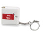 Key ring w/ flexible ruler 1m