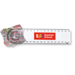 Ruler with magnifier