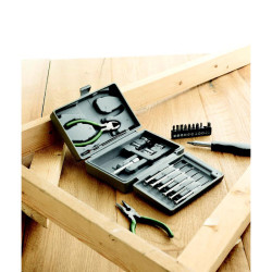 Foldable 25 piece tool set