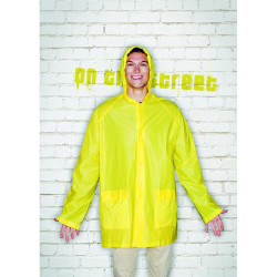 PVC raincoat with hood