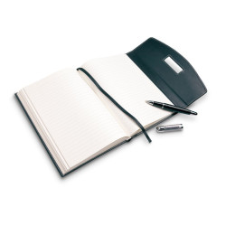 A5 notebook portfolio with pen