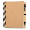 B6 Recycled notebook with pen