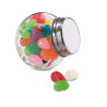 Glass jar with jelly beans