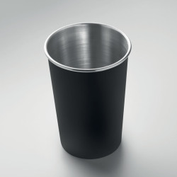 Recycled stainless steel cup