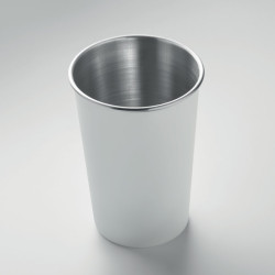 Recycled stainless steel cup