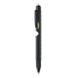 Spirit level pen with ruler