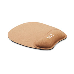 Ergonomic cork mouse mat