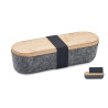 RPET felt pencil case with lid