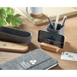 RPET felt pen pot phone stand