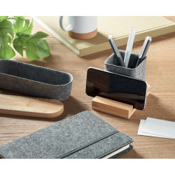 RPET felt pen pot phone stand