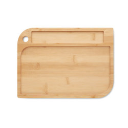 Meal plate in bamboo