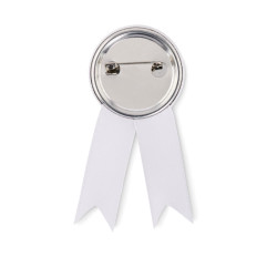 Ribbon style badge pin