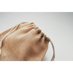 Jute drawstring bag