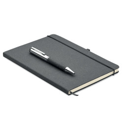 Recycled leather notebook set