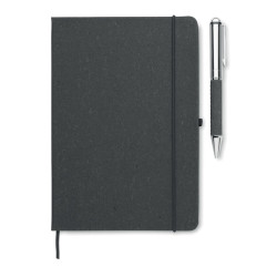 Recycled leather notebook set