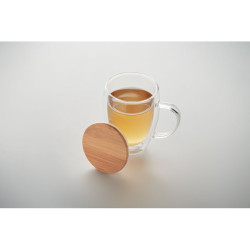 Double wall borosilicate mug