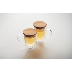 Double wall borosilicate mug