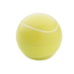 Lip balm in tennis ball shape