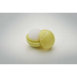 Lip balm in tennis ball shape