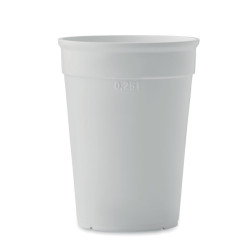 Recycled PP cup capacity 250ml