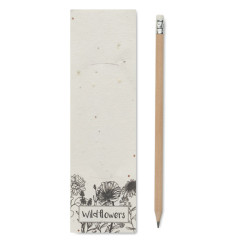 Natural pencil in seeded pouch