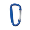 Carabiner clip in aluminium.