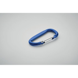 Carabiner clip in aluminium.