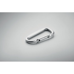 Carabiner clip in aluminium.