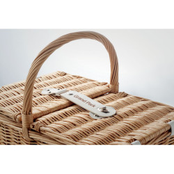 Wicker picnic basket 4 people